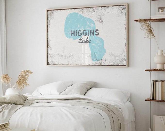 Vintage Lake House Poster: Boho Wall Decor (Canvas, Paper, or Aluminum)