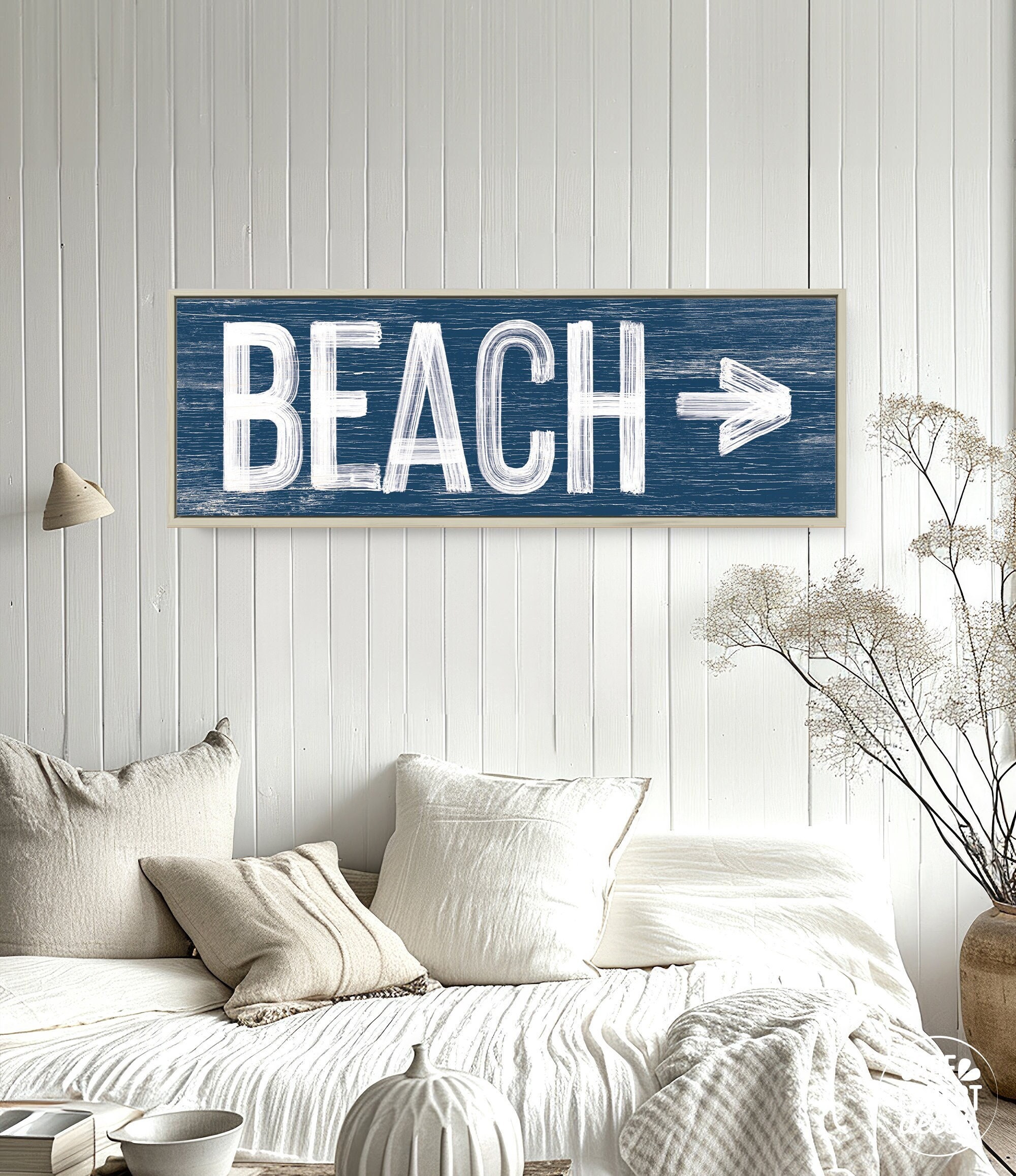 Nautical To The Beach Arrow Sign Nautical To The Beach Arrow Sign