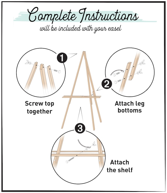 Wooden Easel Instructions