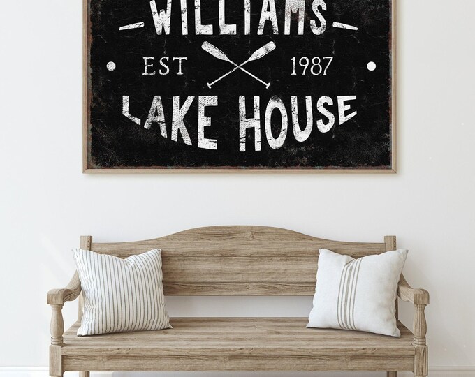Lake House Wall Art: Vintage Kayaking Canvas - Black and White