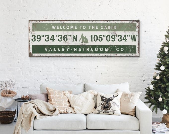 Custom Coordinates Sign: Rustic Nautical Design - Maple Wood Frame
