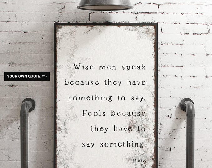 Custom Quote Wall Art: Farmhouse Style Canvas (Extra Large, Black & White)