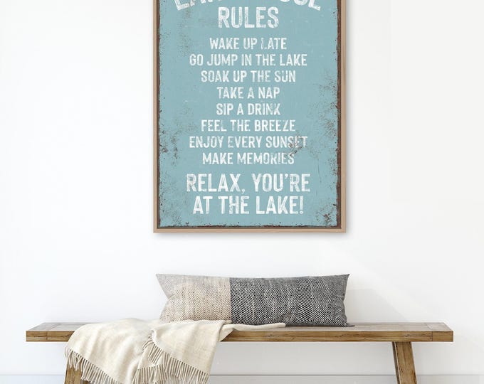 Go Jump In The Lake, Lake House Sign, Welcome To The Lake