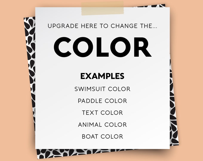 COLOR upgrade – clothes, accessories, pets {UPGRADE for vintage posters only}