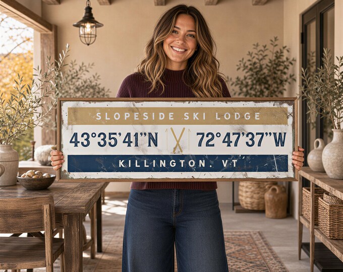 Coordinates Wall Art: Custom Nautical Print (Personalized GPS)