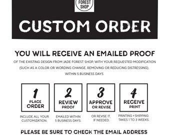 Custom Order for JADE FOREST SHOP {C}