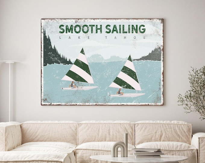 Meet Me At The Lake, Lakeside Decor, Lake Scene Art