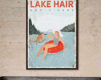 Custom Lake Life Sign: Vintage Style, Personalized Cabin Decor