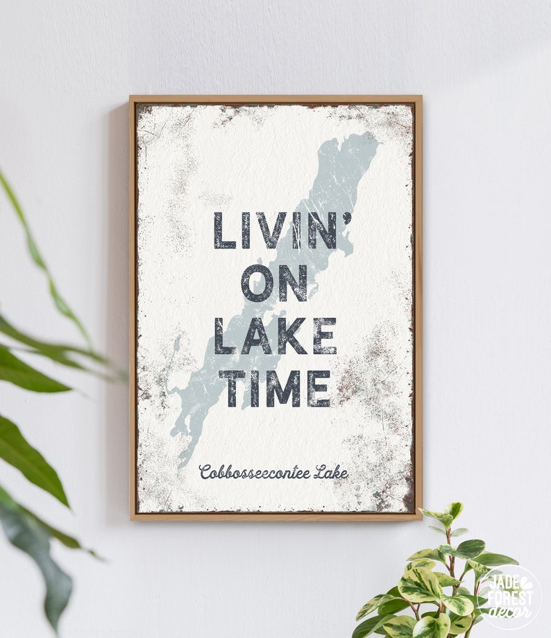 Personalized LAKE HOUSE decor vintage living on Etsy