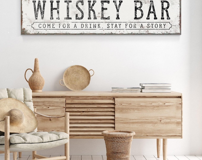 Logans World Famous Bar Sign, Custom Whiskey Bar Name, Personalized Est Year Art