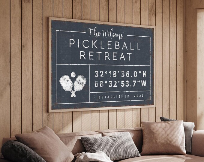 Family Name Wall Sign: Personalized Coordinates - Rustic Farmhouse Decor