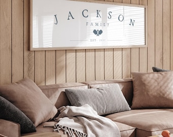 Personalized Family Name Sign: Pickleball Paddle Art, Farmhouse Style