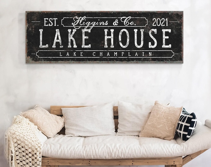 Black Lake Art, Welcome To The Lake, Lake House Rules