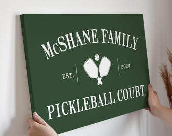 Pickleball Court Sign: Personalized Game Room Decor (Multiple Sizes)