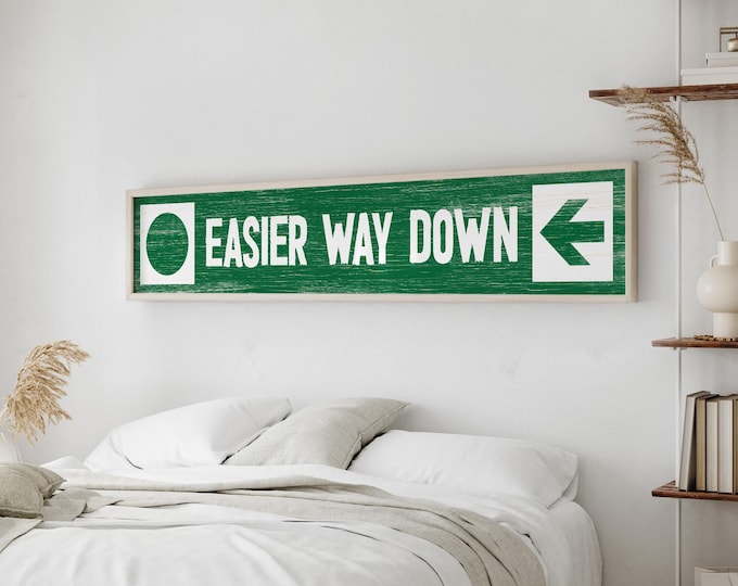 Custom Ski Trail Sign: Green Circle Beginner, Arrow Direction