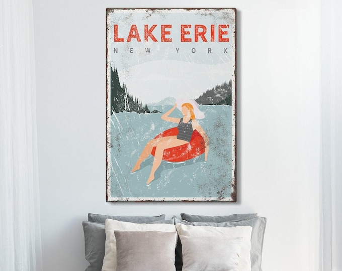 Custom Lake House Sign - Vintage Look with Personalized Text