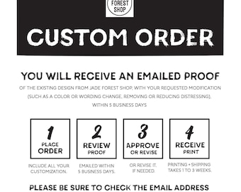 Custom Order for JADE FOREST SHOP {A}