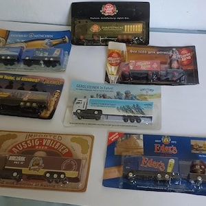 vintage sealed german beer semi truck tractor trailer model advertising promo