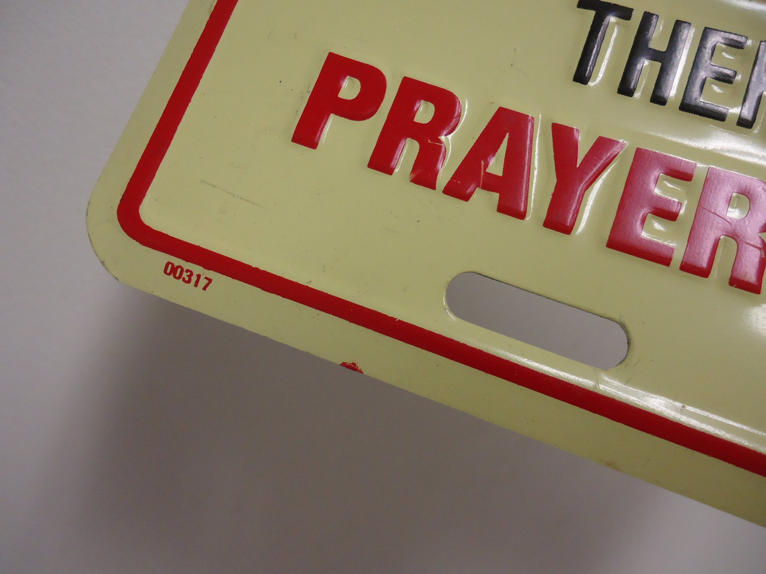 Lords Praying Hands Jesus License Plate Vintage Novelty Etsy