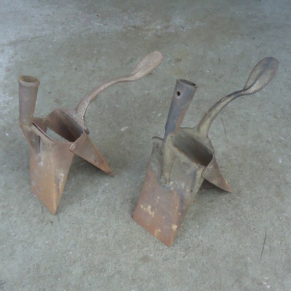 Potato Planter Antique Corn Seeder Tool Garden Rustic Primitive Decor No Handles