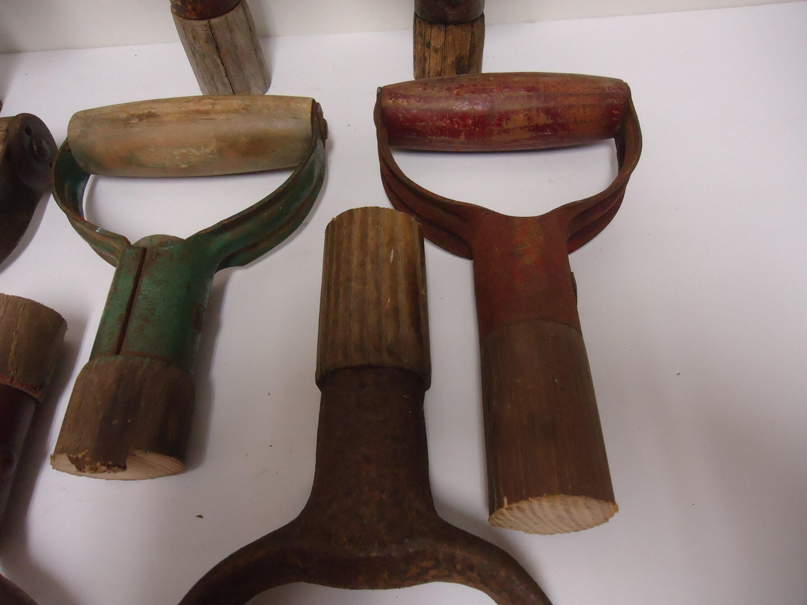 9 vintage shovel handles.garden forks hand tools handles/craft Etsy