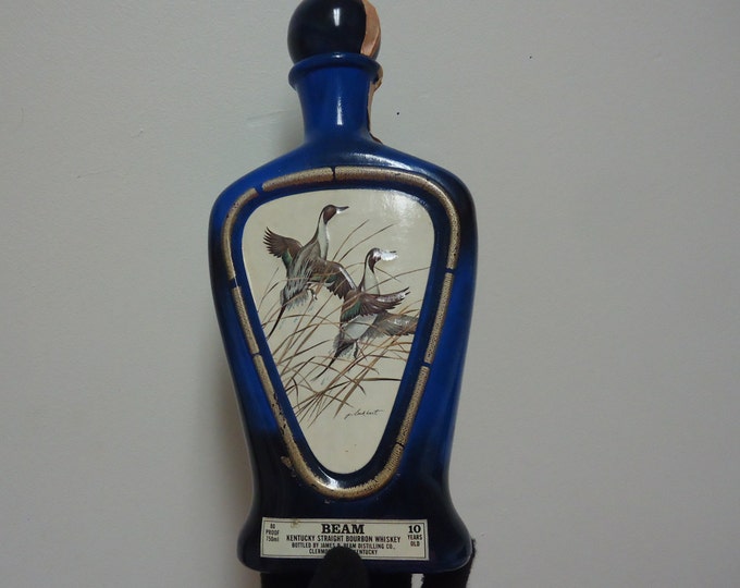 Pintail Duck Jim Beam Decanter Bottle,vintage Bourbon Whiskey.empty Etsy