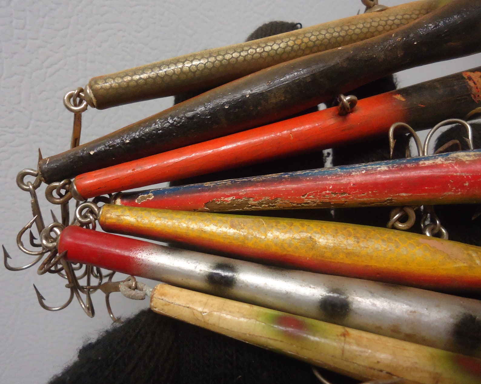 Pencil plugs lures vintage wooden stick fishing lures Etsy