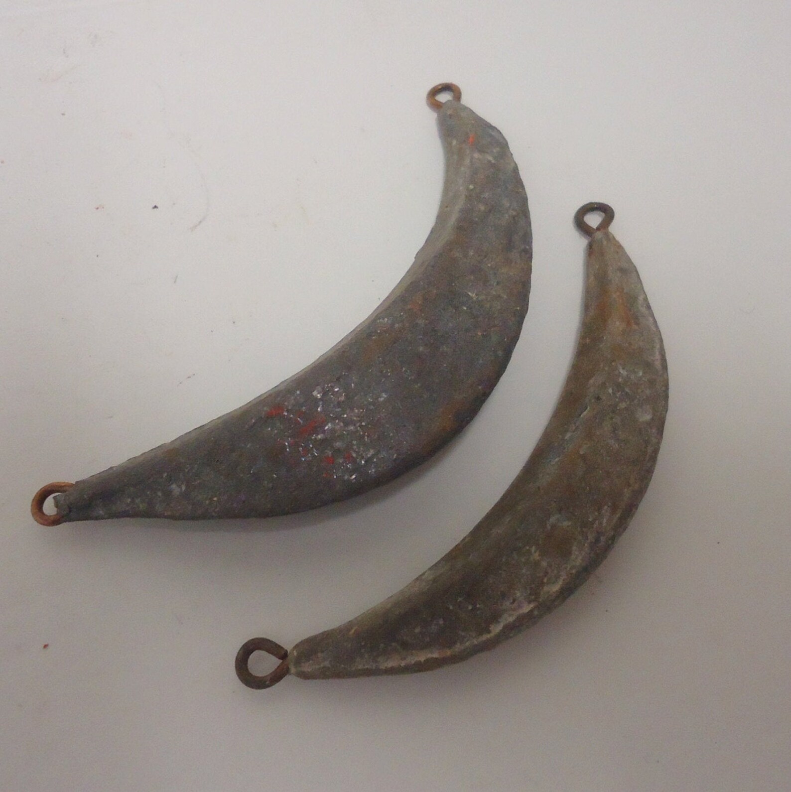 Vintage banana lead fishing sinker weighttackle box supply Etsy