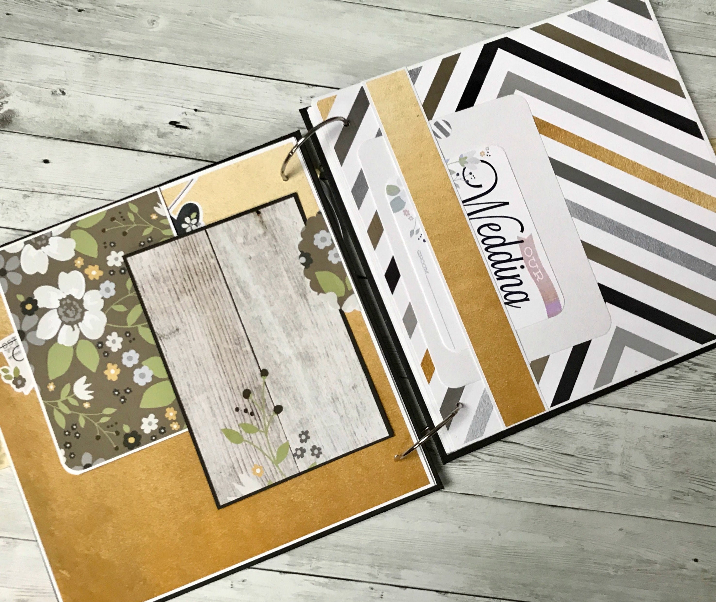 12x12 scrapbook album Personalized wedding album Custom Etsy