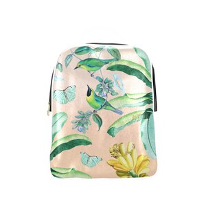 Castlefield Pink Green or Blue Tropical Dreams Jungle Butterflies Palm Trees Flowers Bird Sac à dos Sac sac à dos Knapsack Rucksack Butterfly