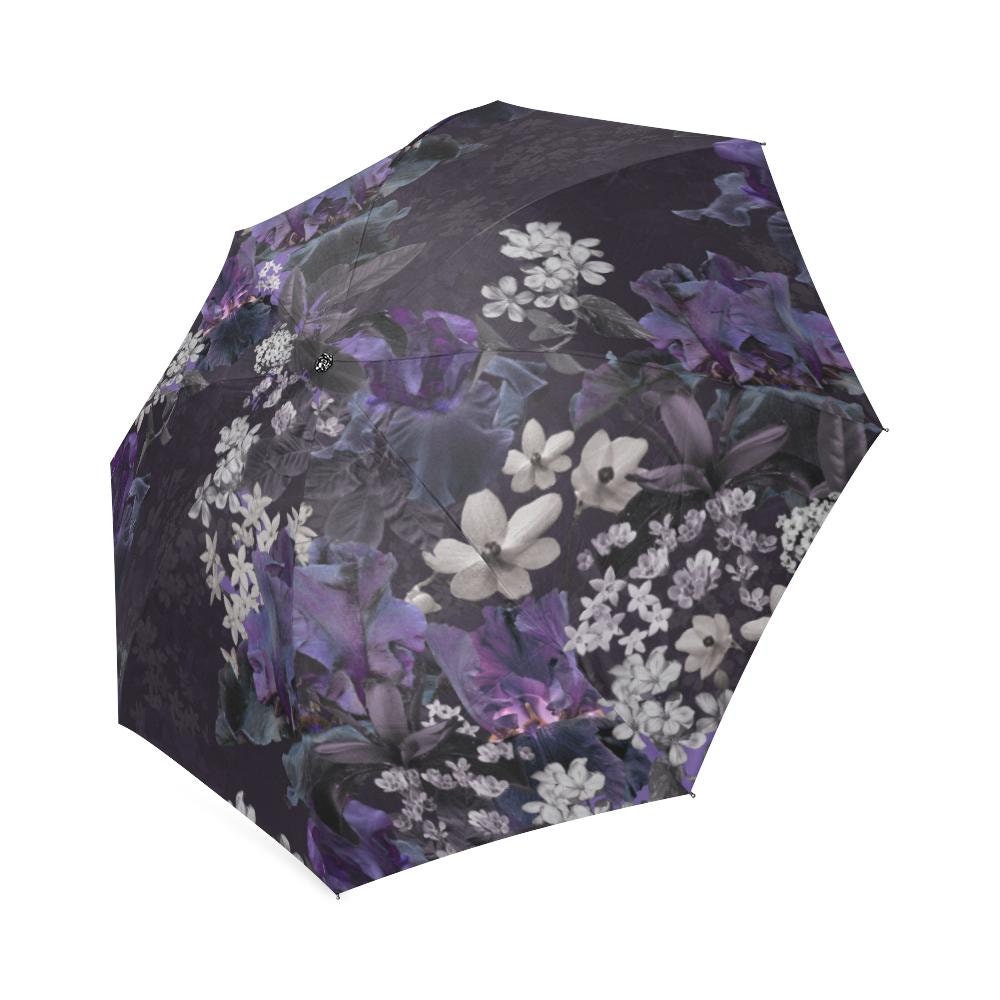 Lalia Dark Floral Flower Umbrella