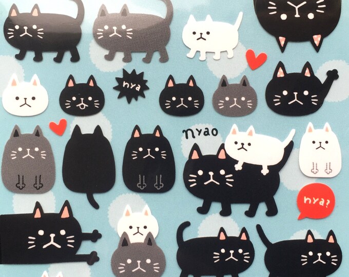 Kawaii Cat Stickers Japanese Stickers Japanese Cat Etsy