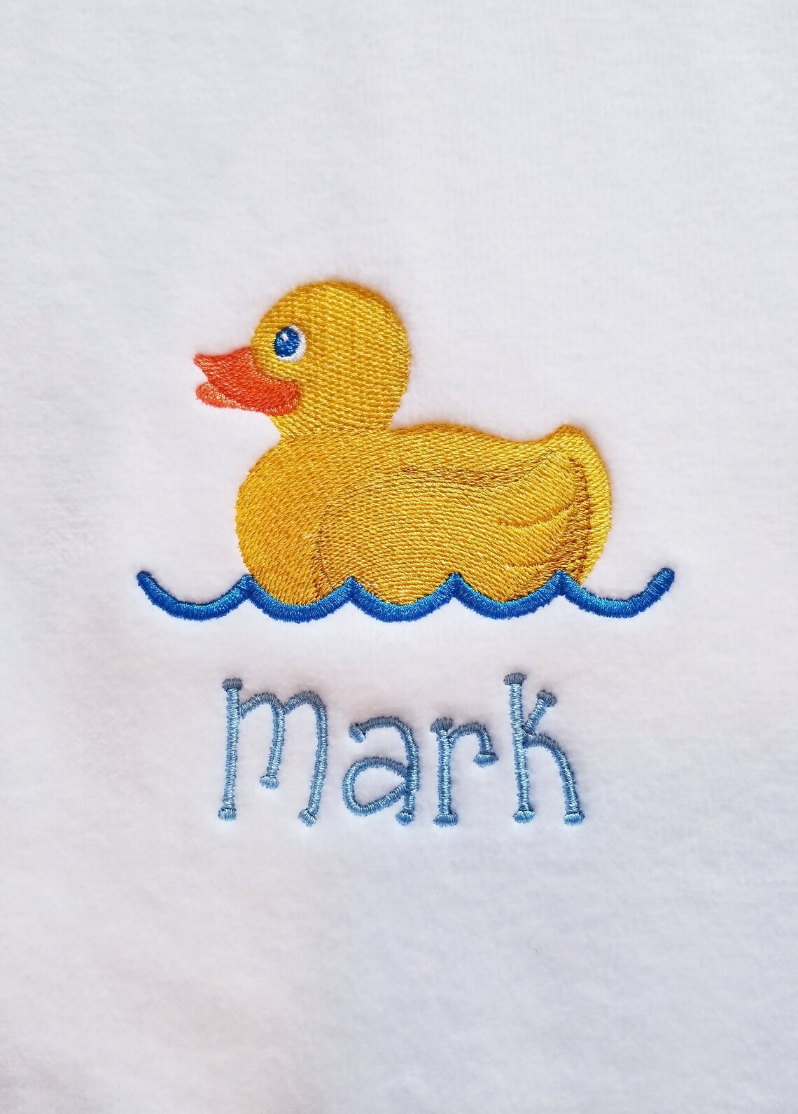 Personalized Towels Rubber Ducky Embroidered Hand Towel with Etsy