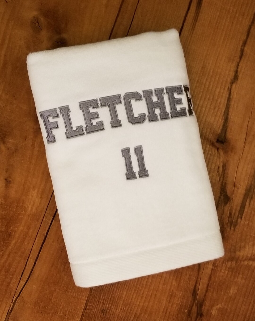 Embroidered Towels Custom Sports Hand Towel With Name and Etsy
