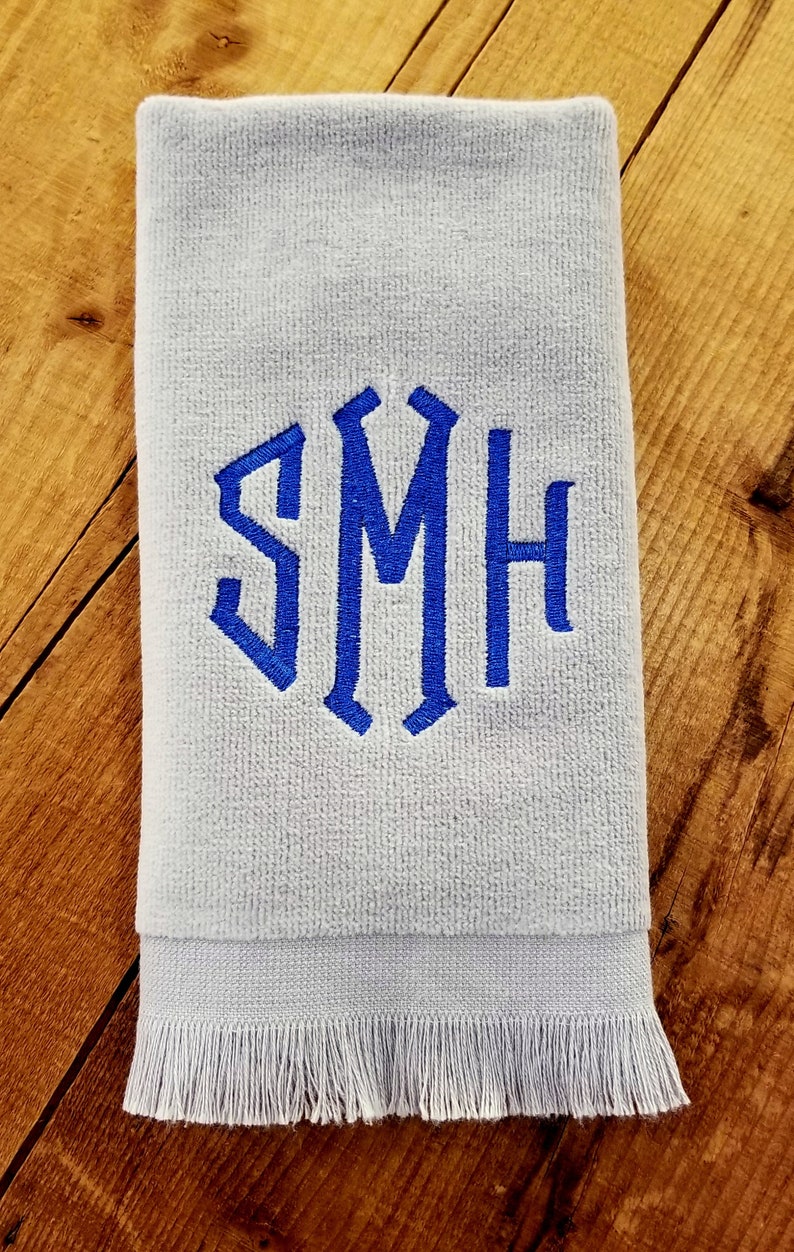 Monogrammed Towels Personalized Hand or Fingertip Towels Etsy