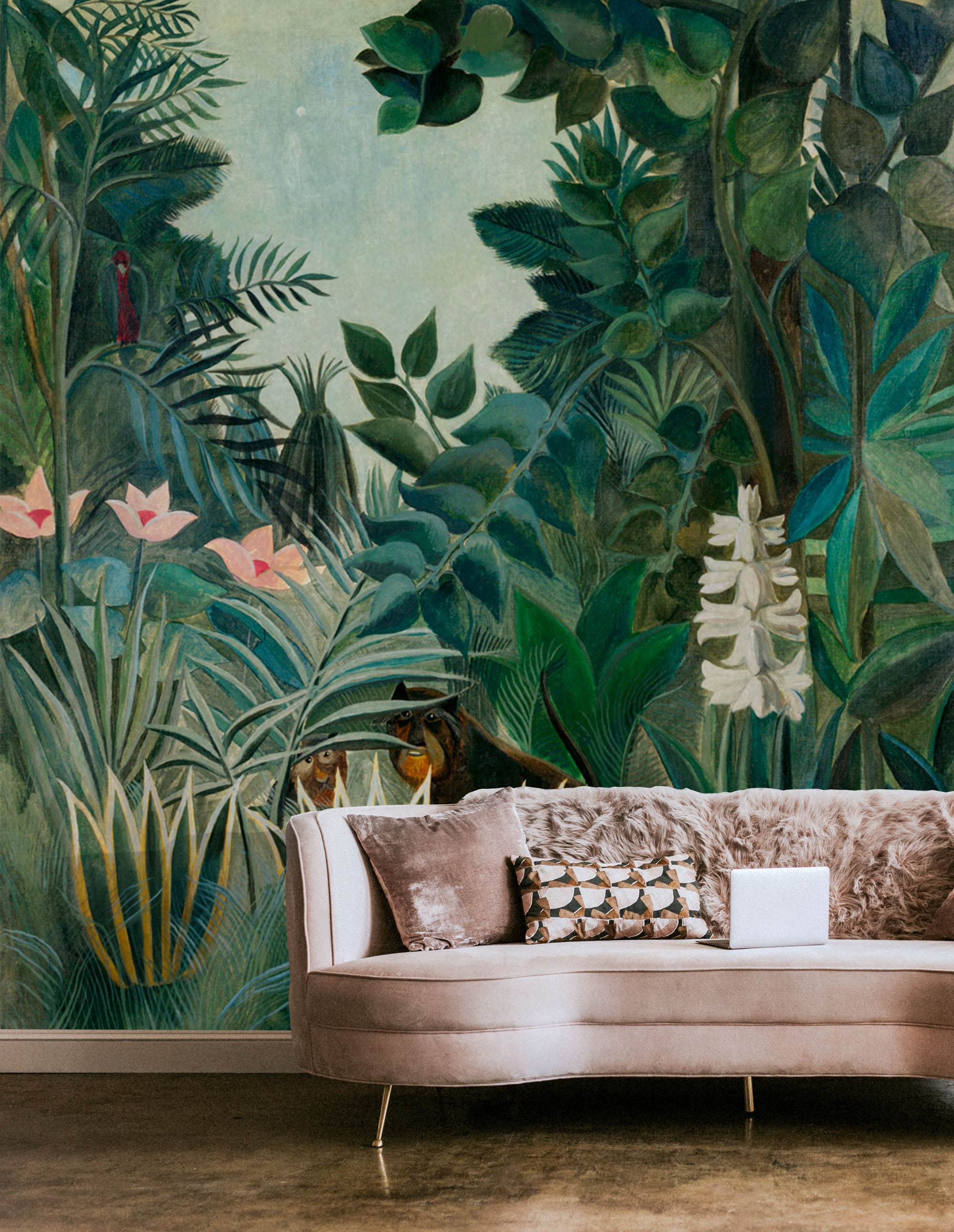 Jungle mural wallpaper deals