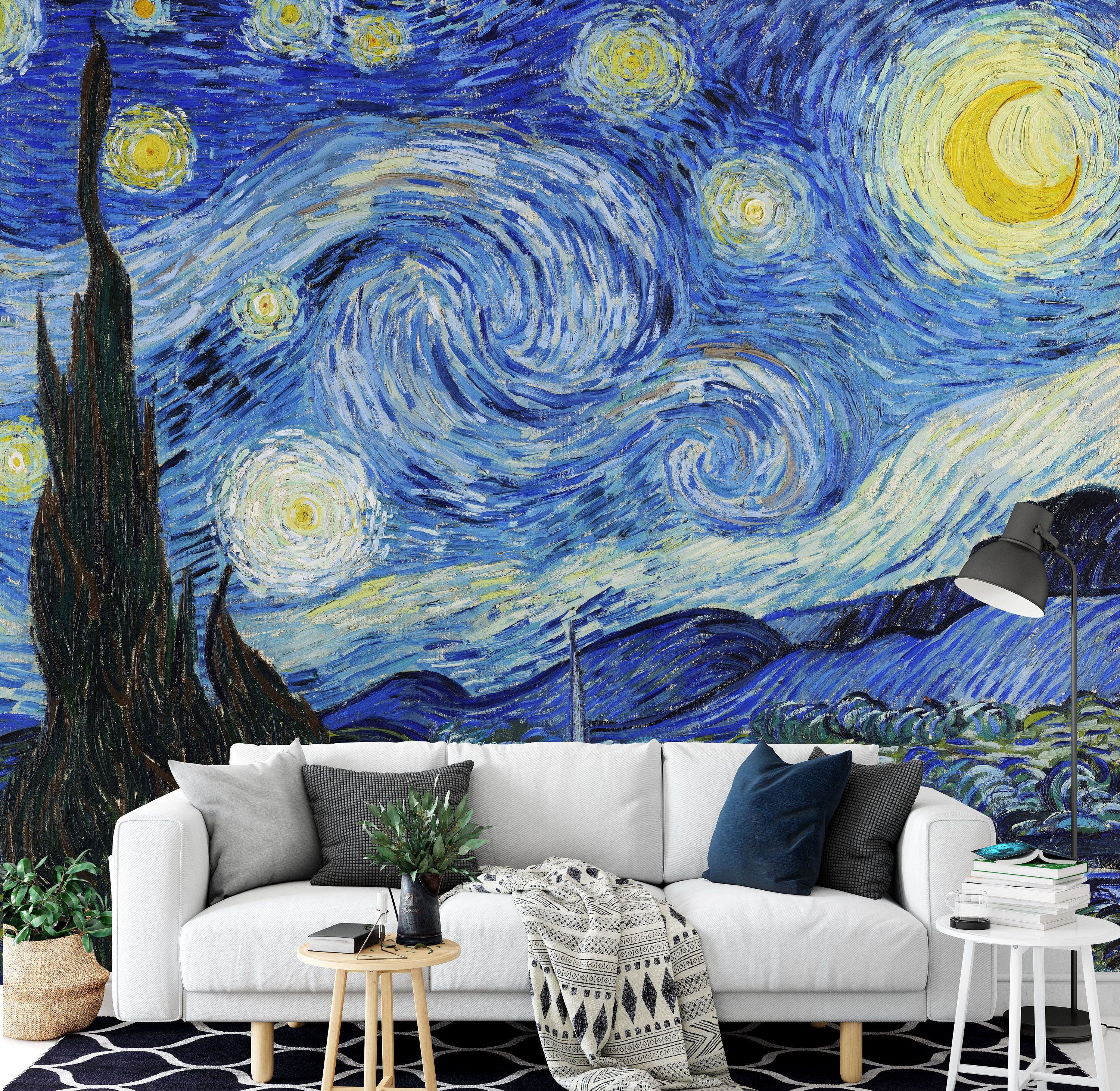 Starry Night' by Vincent Van Gogh Wallpaper Mural