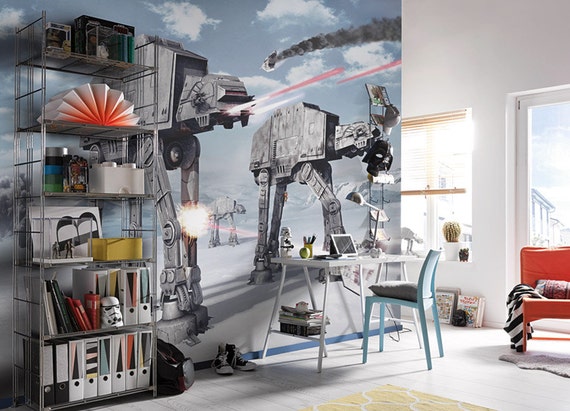 star wars wall mural