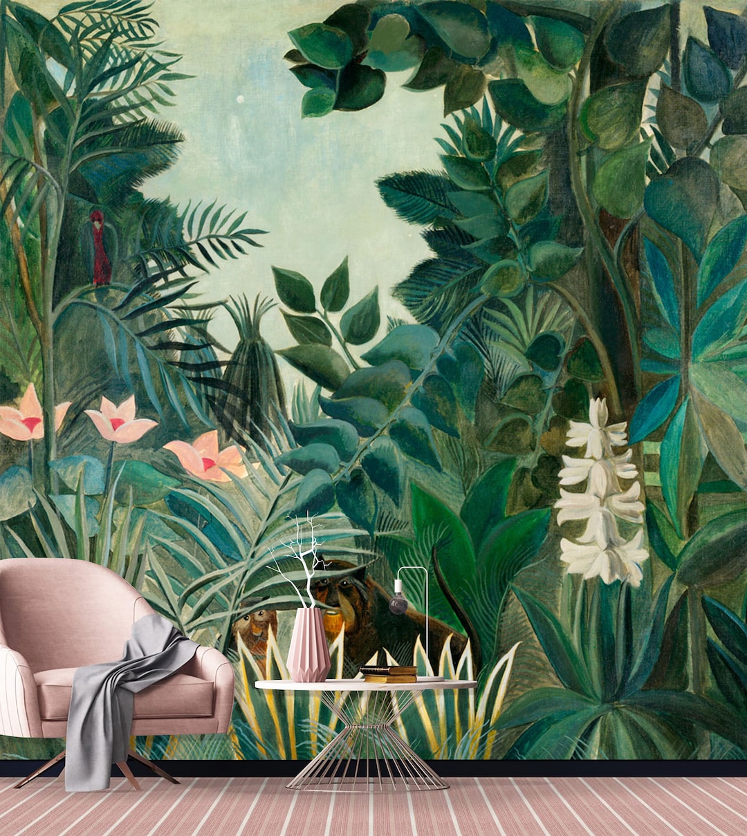 Jungle Plant Forest Wall Mural  TenStickers