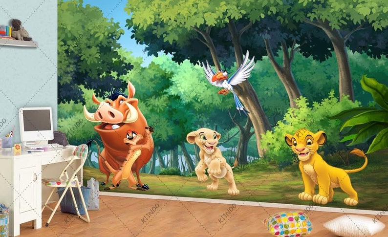 Simba Wall Mural The Lion King Wall Mural Simba Wallpaper