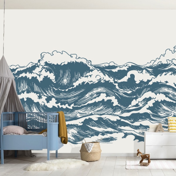 Big Wave Wall Decal Etsy
