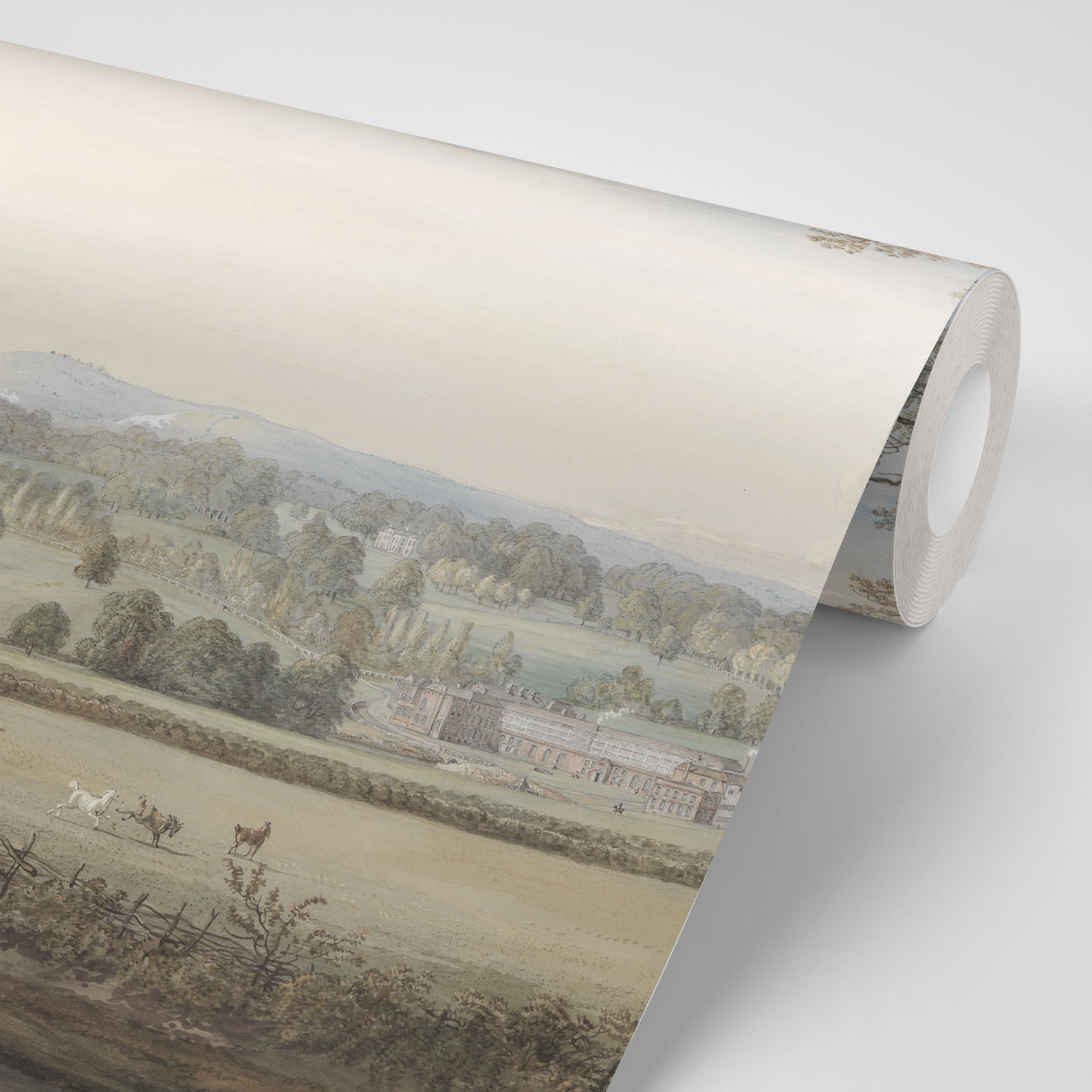 Vintage Scenic Wall Mural Vintage Landscape Wall Mural - Etsy