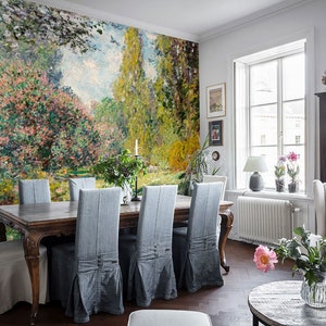Vintage Landscape Wall Mural, Vintage Wallpaper, Hand-painted Wallpaper, Art Wall décor, Nursery and room décor, Wall art