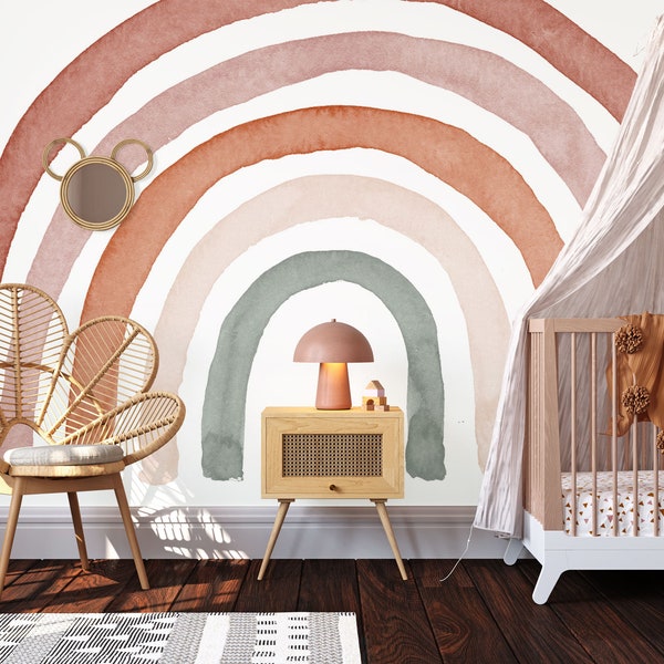 Rainbow Mural Etsy