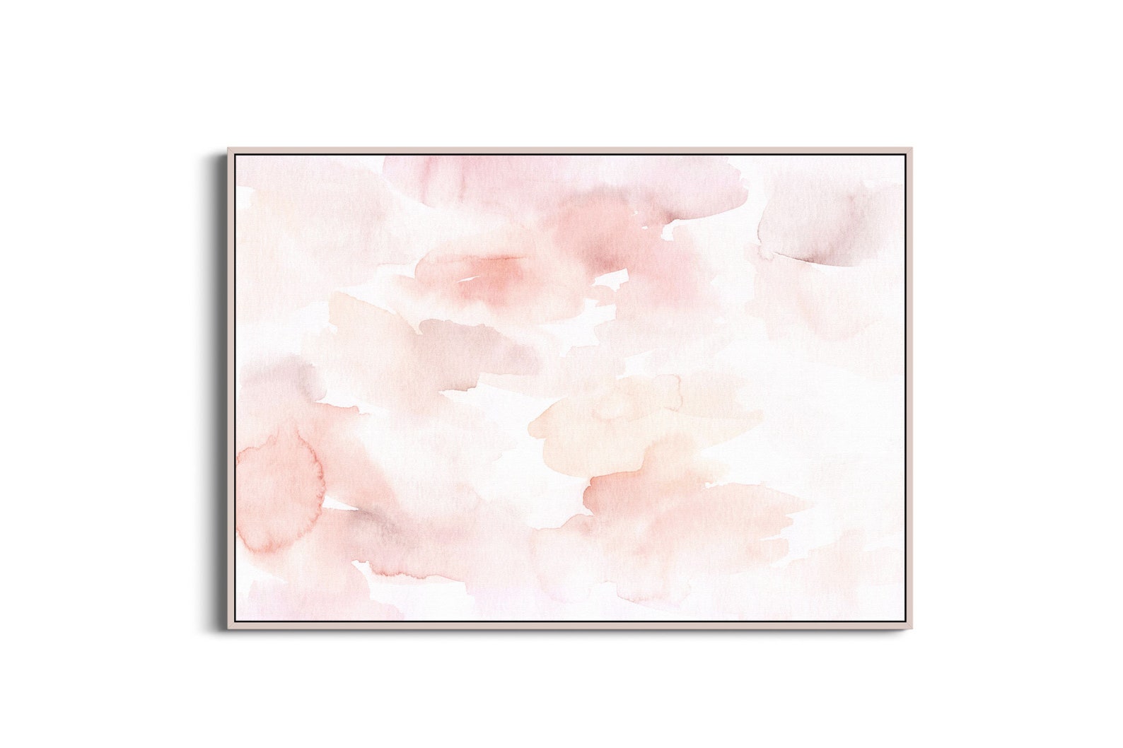 Blush Wall Mural Abstract Watercolor Wallpaper Watercolor - Etsy