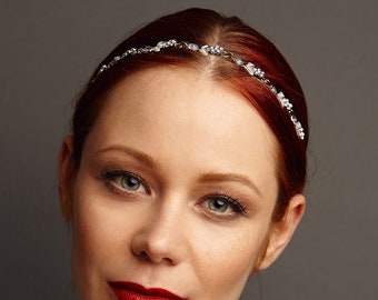 Wedding Headband Crystal Hair Band Silver Head Band Rhinestone Hairband Bridesmaid Hair Jewelry Gold Hair Jewellery Elastic Headband Bridal