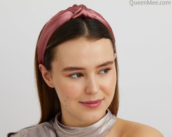 Headband Knot Hairband Knot Hair Band in Black Silver Gold Blue Pink Knotted Headband Knot Headband Turban Headband Twisted Headband