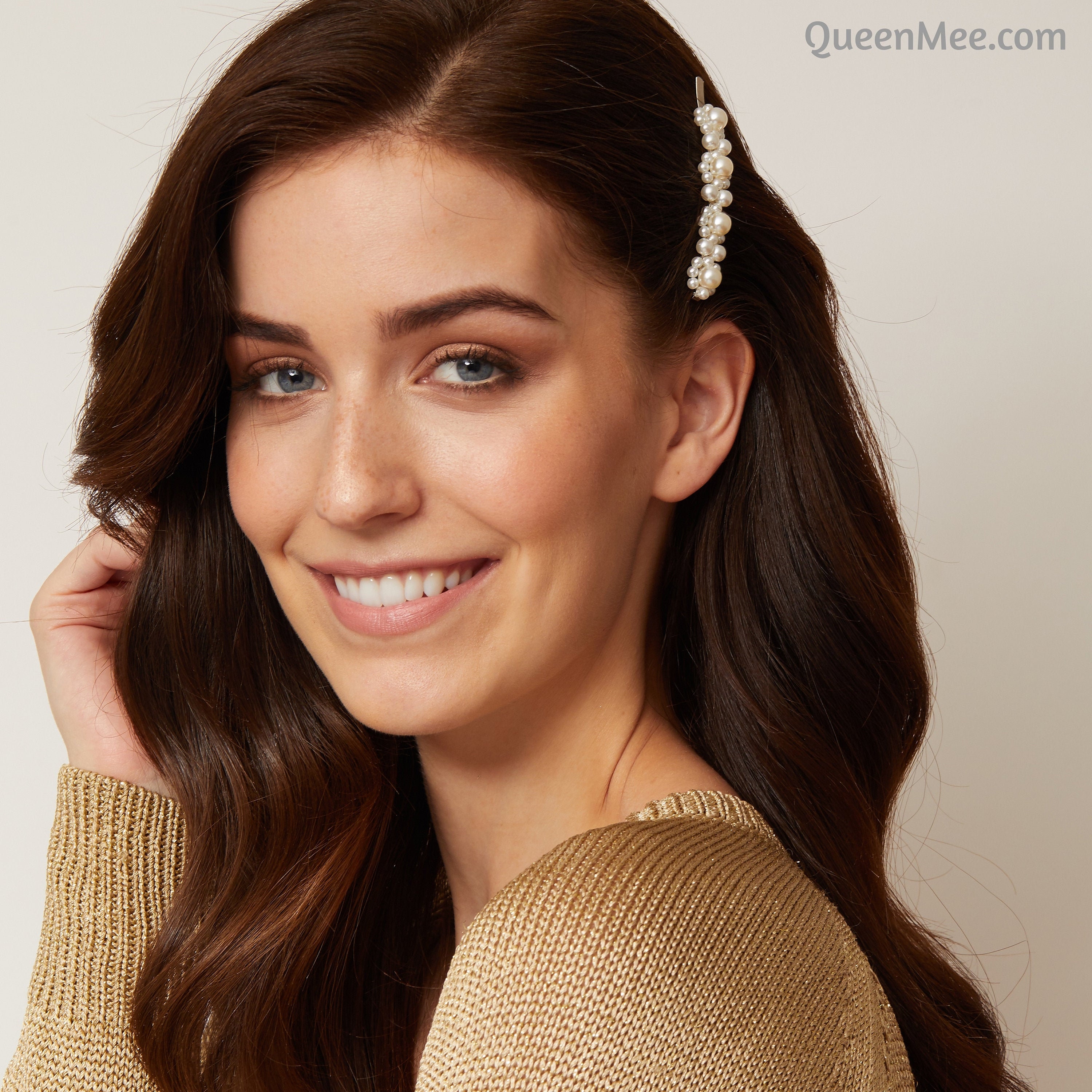 Pearl Hair Clips Set of Two Pearl Hair Slides Pearl Hair Grips Etsy UK