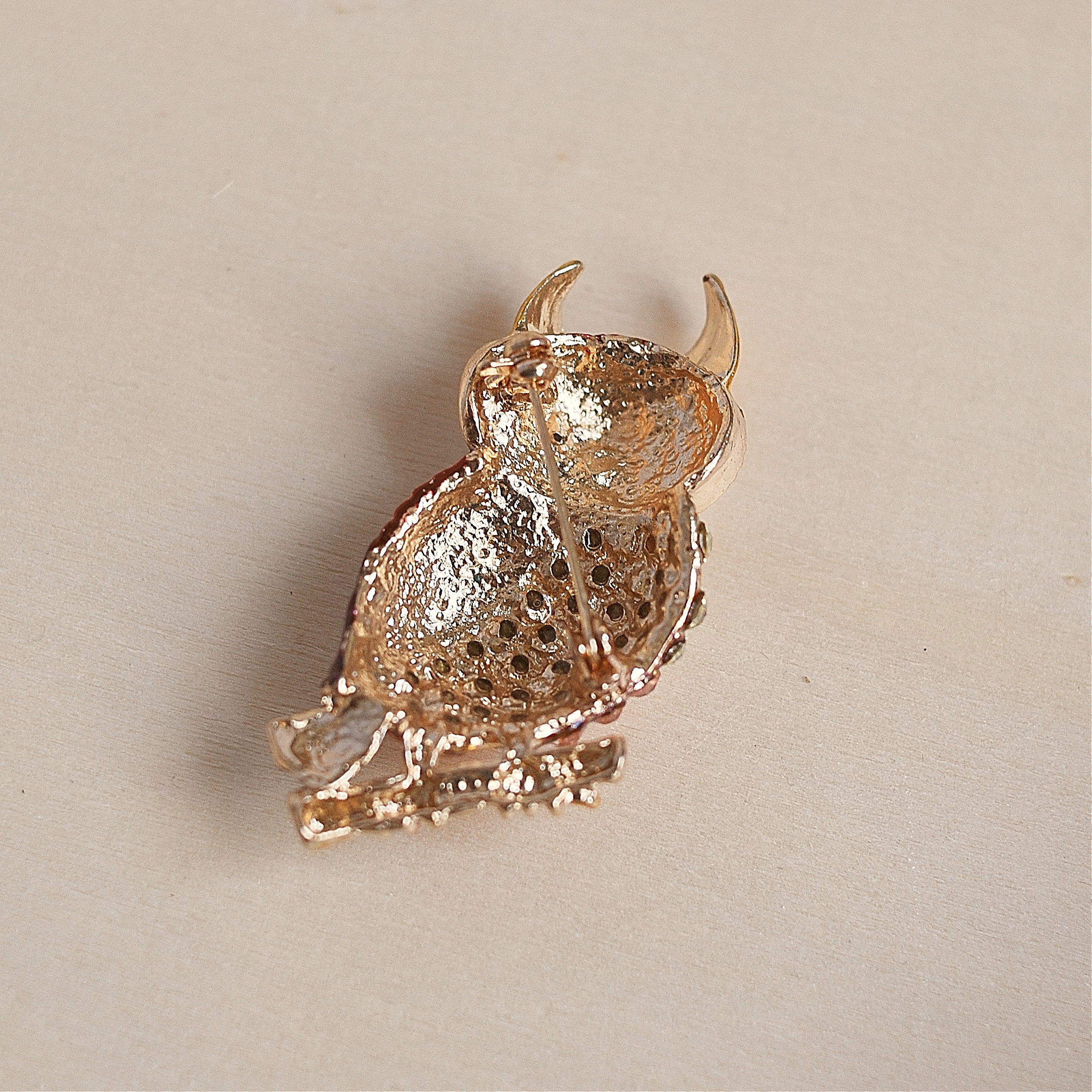 Owl Pin Owl Brooch Vintage Brooch Animal Pin Owl Jewelry Etsy