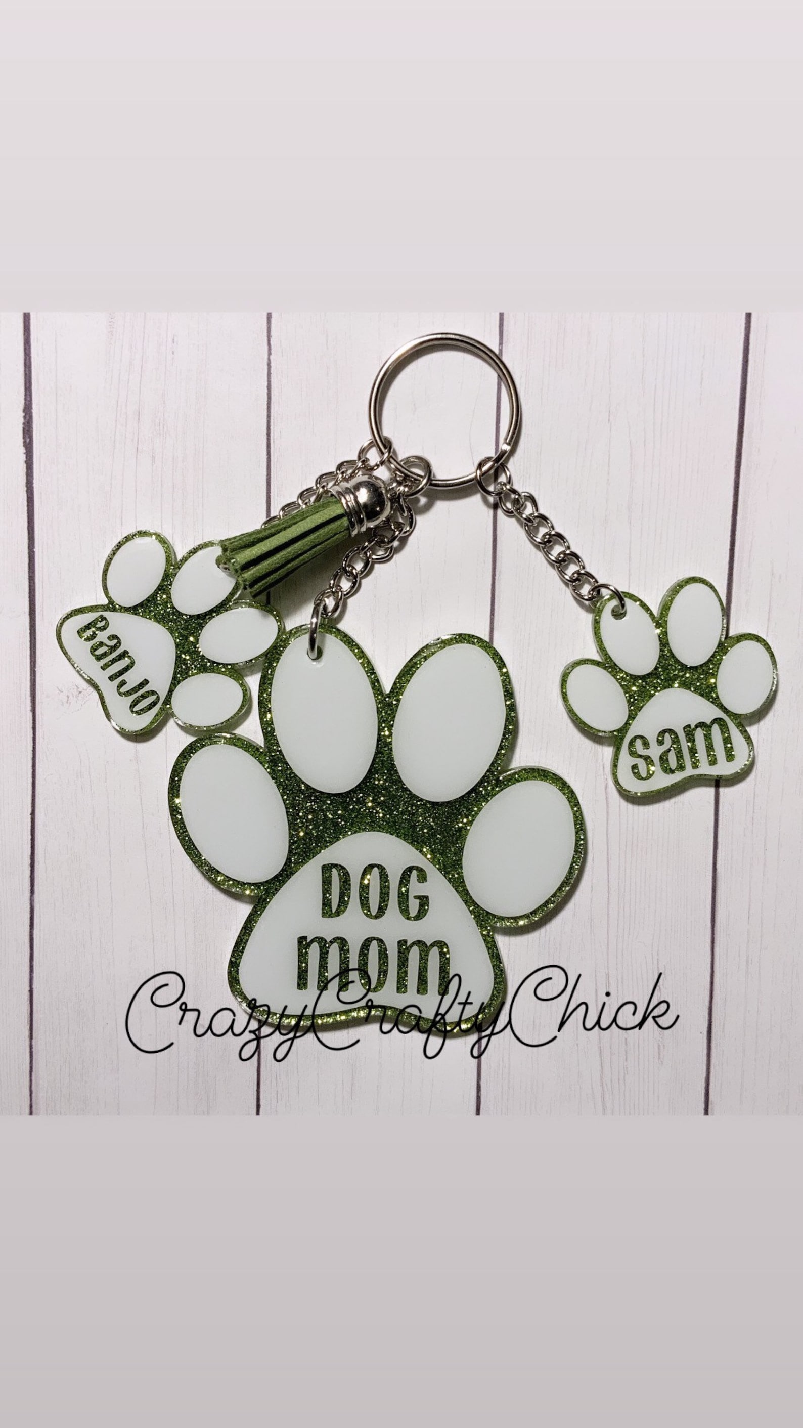 Dog mom keychain fur mom keychain custom keychain Etsy
